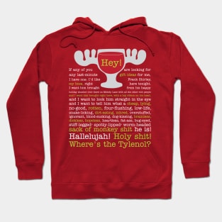 National Lampoon's Christmas Vacation Clark Griswold Hallelujah Tylenol Hoodie